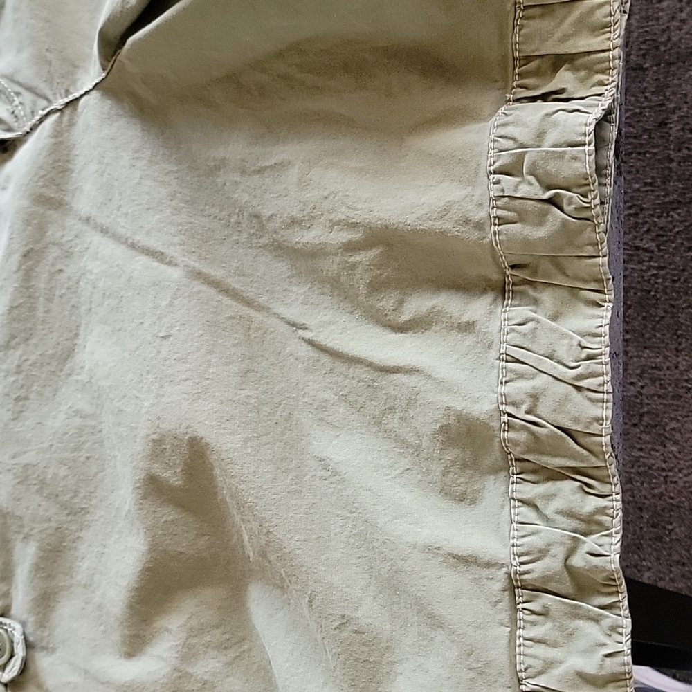 LANE BRYANT Shorts w/ Stylish Belt Loop Design Green size 16 - Picture 4 of 12